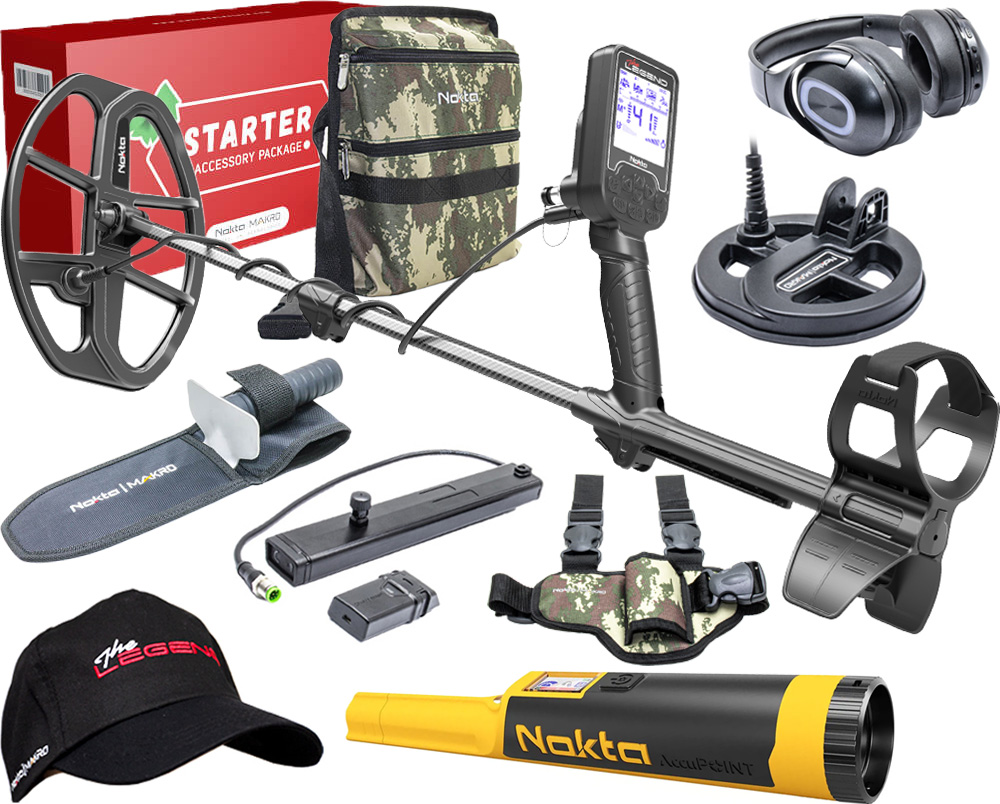 Nokta The Legend metaaldetector Pro met gratis AccuPOINT pinpointer & Starter Accessory Package