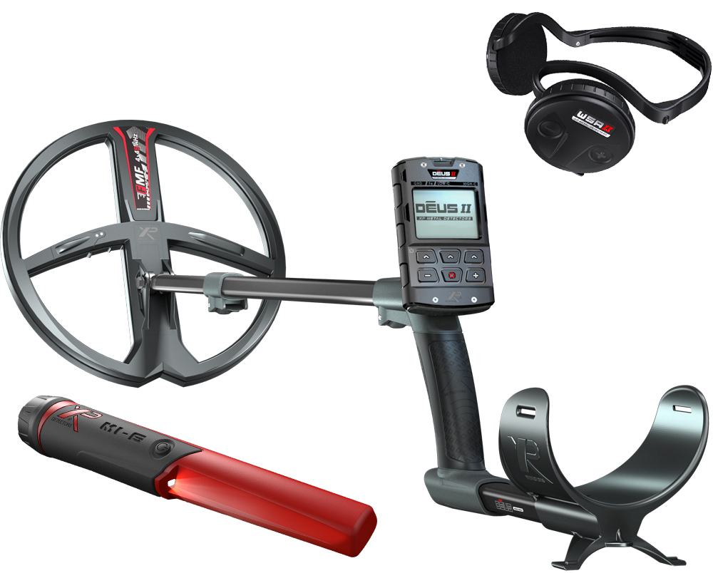 XP DEUS 2 FMF 28 RC WSA 2 metaaldetector met MI-6 pinpointer