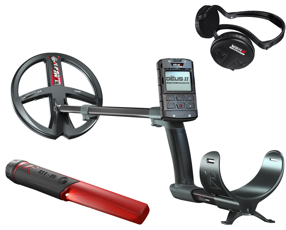 XP DEUS 2 FMF 22 RC WSA 2 metaaldetector met MI-6 pinpointer