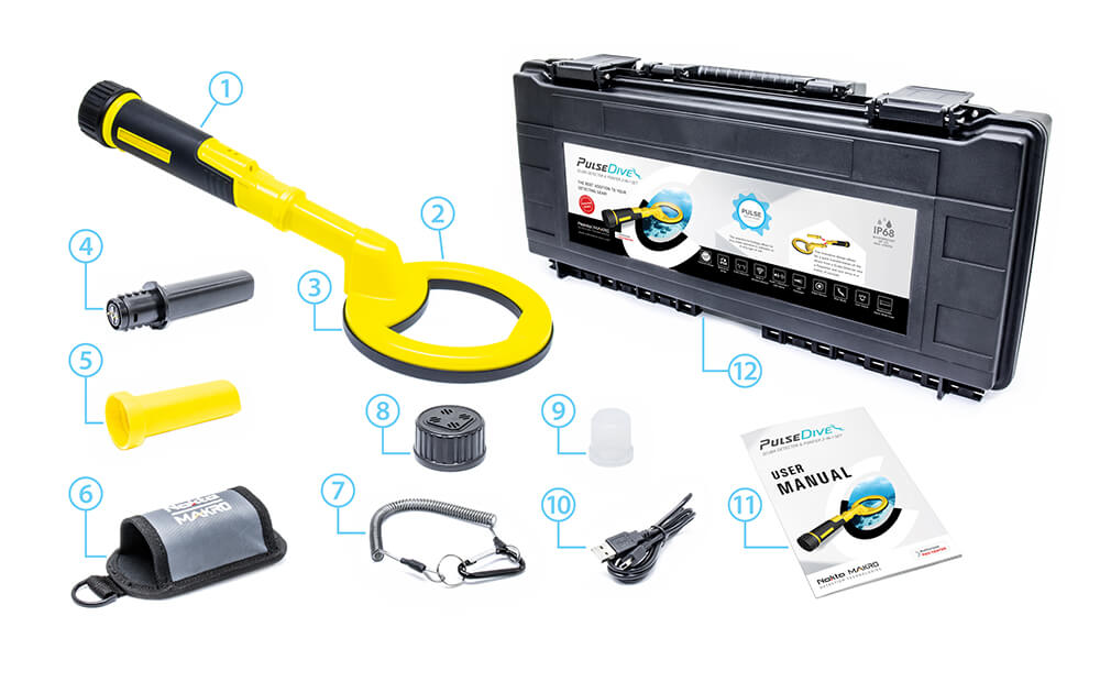 Nokta PulseDive geel metaaldetector